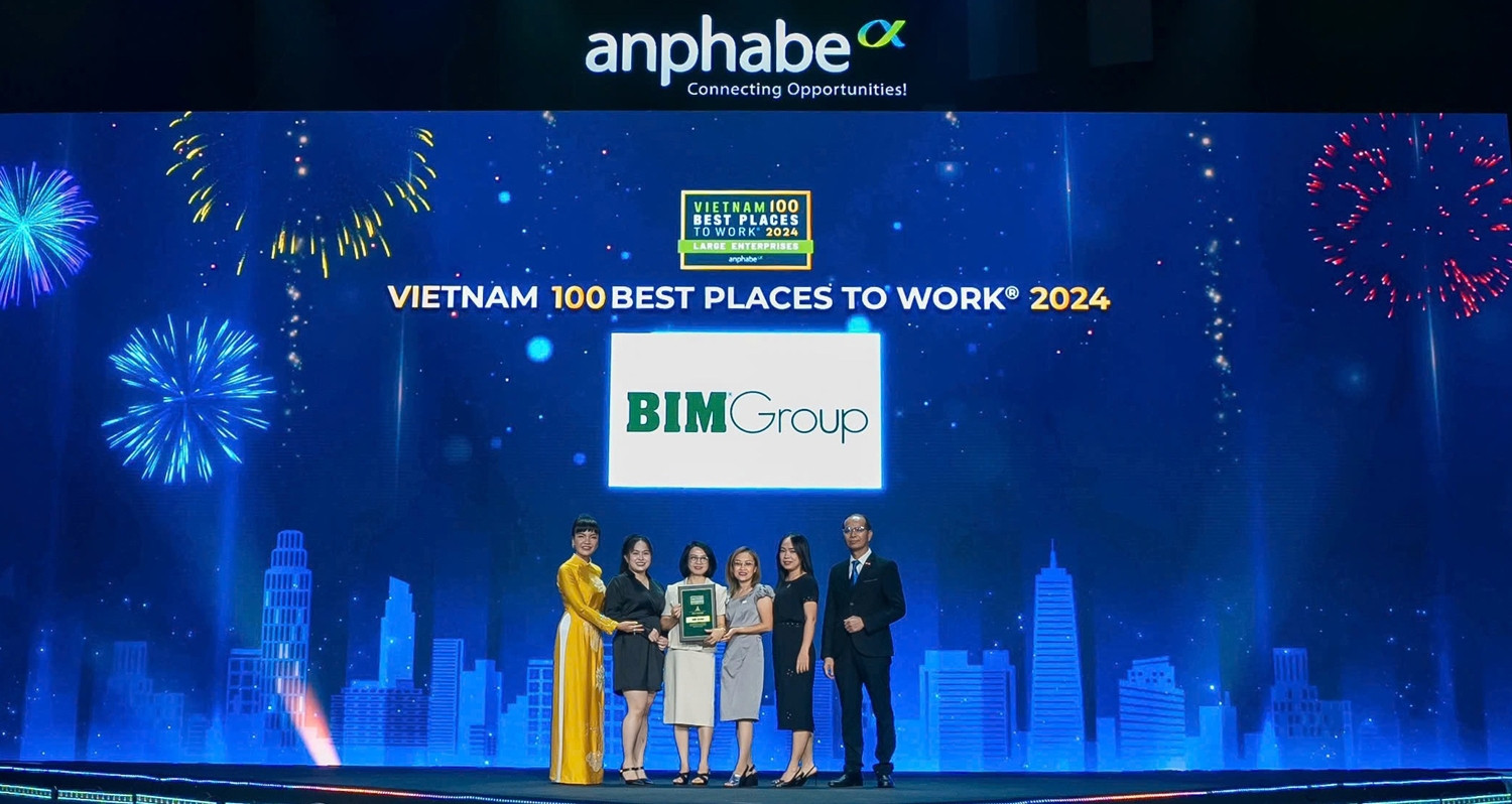 BIM Group được vinh danh Top 100 Nơi làm việc tốt nhất Việt Nam 2024