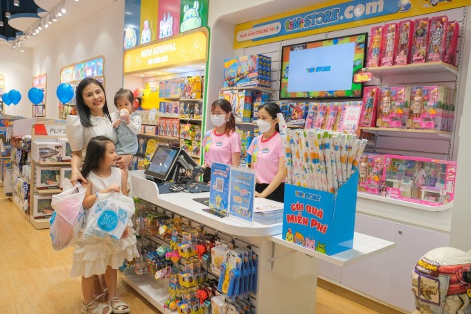 Cửa hàng tiNiStore vừa khai trương giữa tháng 4 tại tầng 3, Thiso Mall Sala, thành phố Thủ Đức. Ảnh: N KID Group