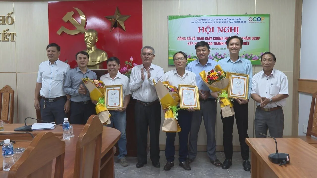 Phan Thiet: Reconocimiento a otros 7 productos OCOP con 3 estrellas