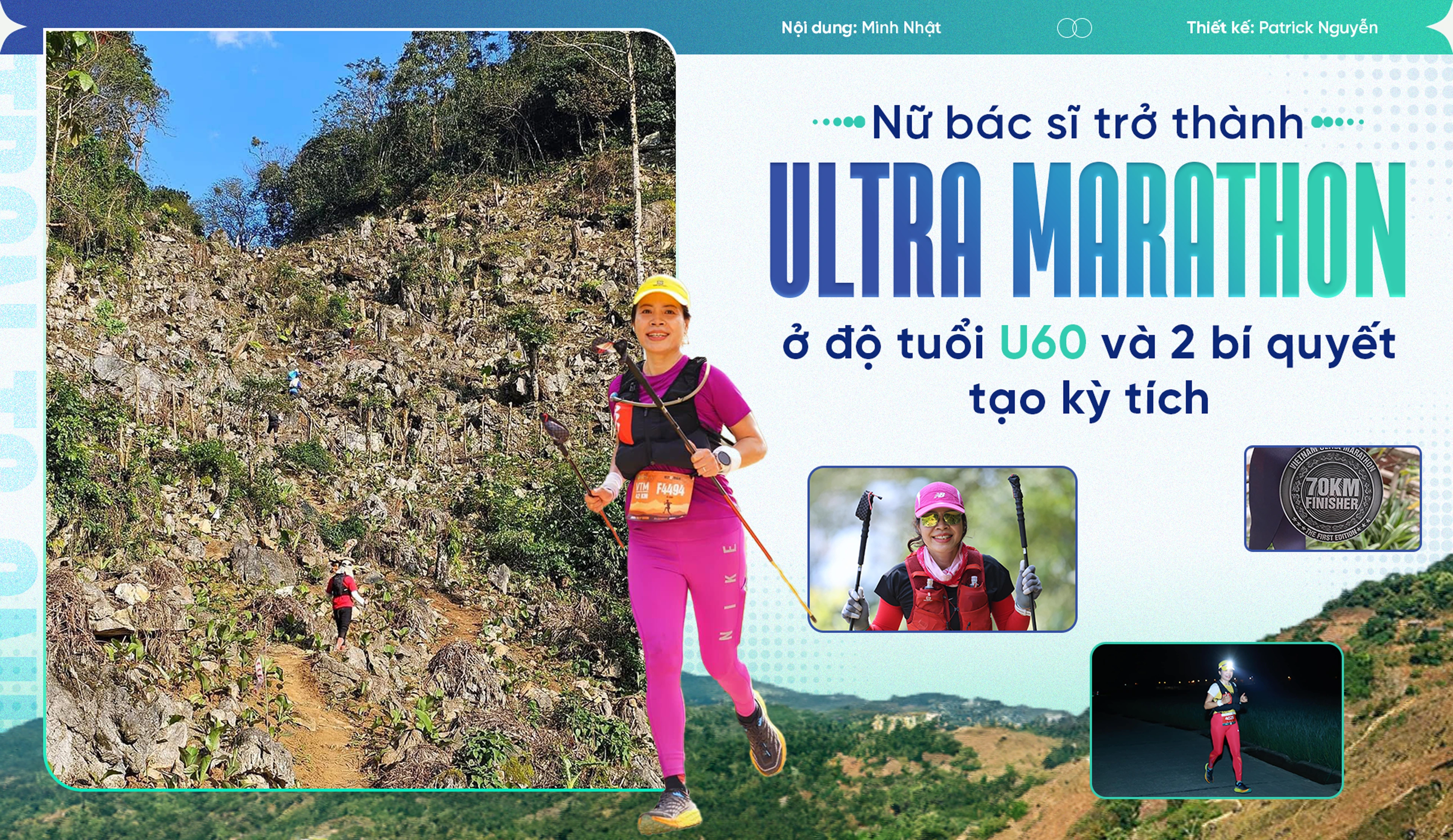 Nữ bác sĩ trở thành ultra marathon ở độ tuổi U60 và 2 bí quyết tạo kỳ tích