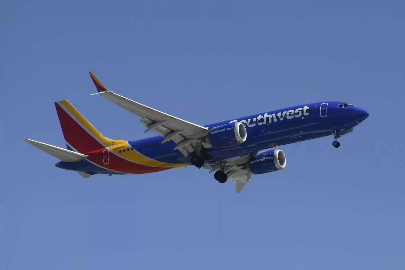 A Southwest Airlines plane was struck by a bullet while preparing to take off from Dallas Love Field Airport in Texas on Friday evening. Michael Allio/Icon Sportswire/AP