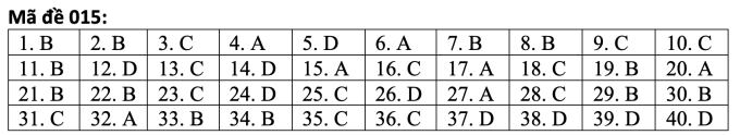 Respuestas del examen de inglés de décimo grado en Hanoi - 12