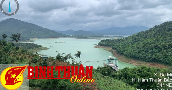 Ham Thuan Lake cuts off the entire flood peak, ensuring safety for downstream areas.