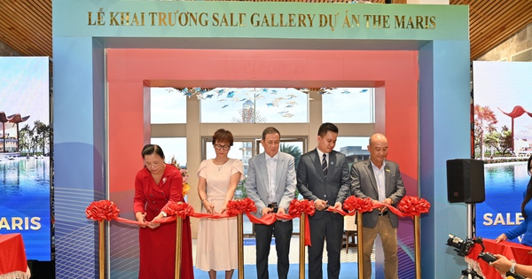 La galería de ventas atrae a los clientes gracias a la vista directa de la playa de Vung Tau