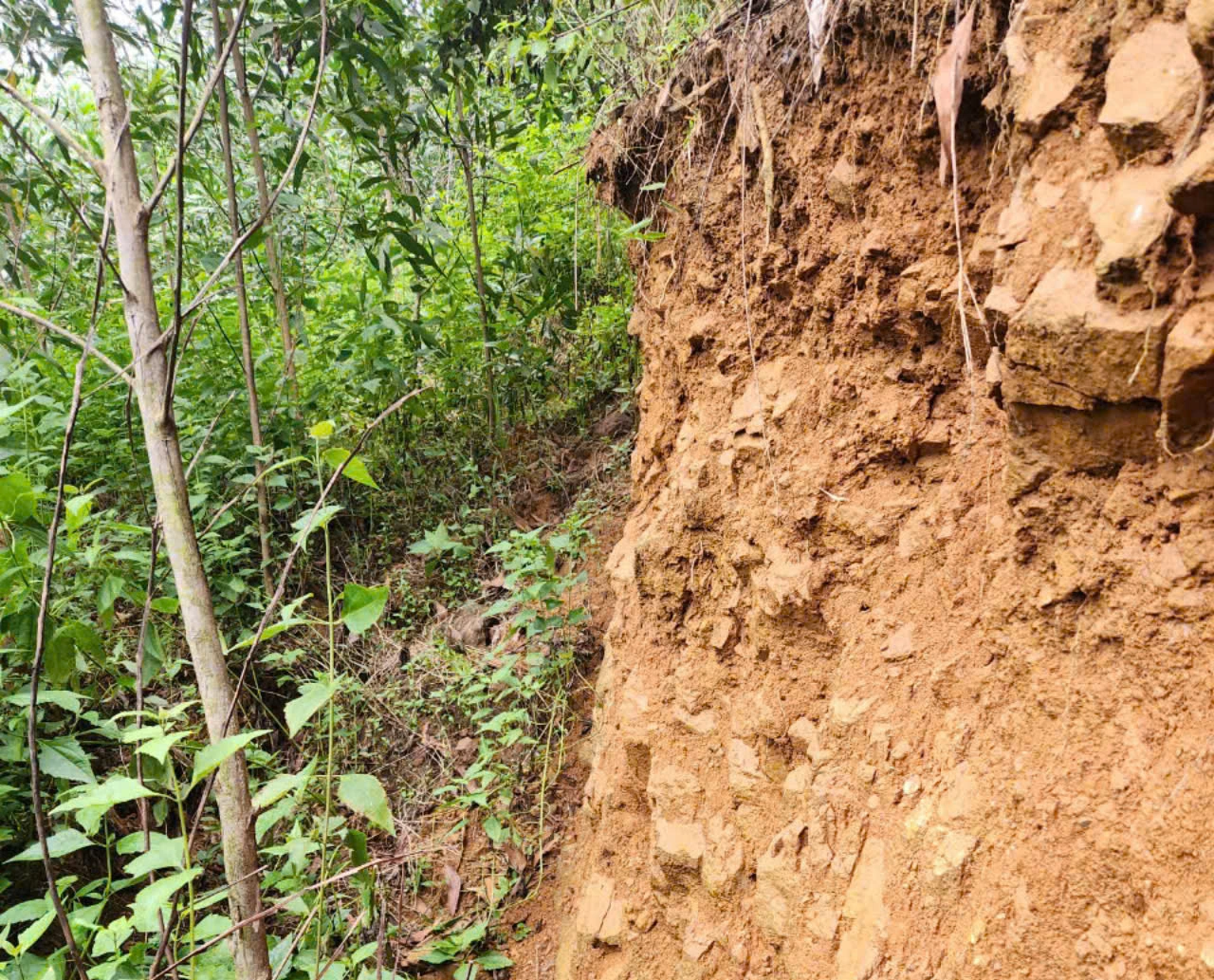 Un glissement de terrain menace une école maternelle et de nombreuses maisons à Quang Ngai