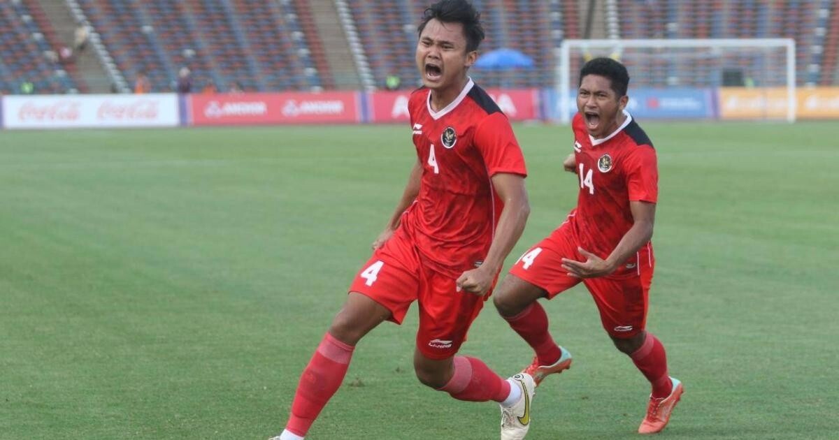 Football results U23 Malaysia vs U23 Indonesia, U23 Southeast Asia 2023