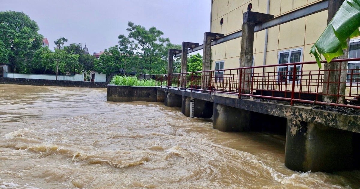 Hanoi renueva la estación de bombeo de drenaje para evitar inundaciones en el distrito de Dong Anh