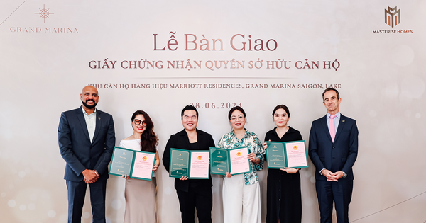 Masterise Homes übergibt rosa Bücher für die ersten Apartments der Marke Marriott in Vietnam