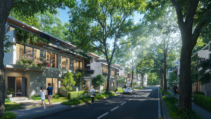 Mặt trước biệt thự Forest Villas