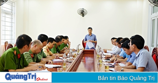 Ban Pháp chế HĐND tỉnh làm việc với Công an huyện Vĩnh Linh