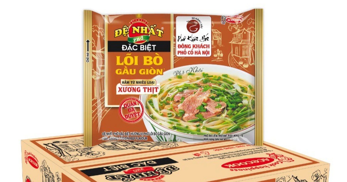 Acecook mang vị phở lõi bò gầu giòn trứ danh đến mọi nhà