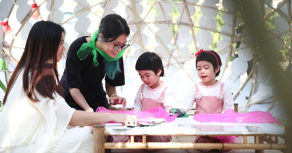 Explore the creative incubation space for children at the Hanoi Creative Design Festival 2024