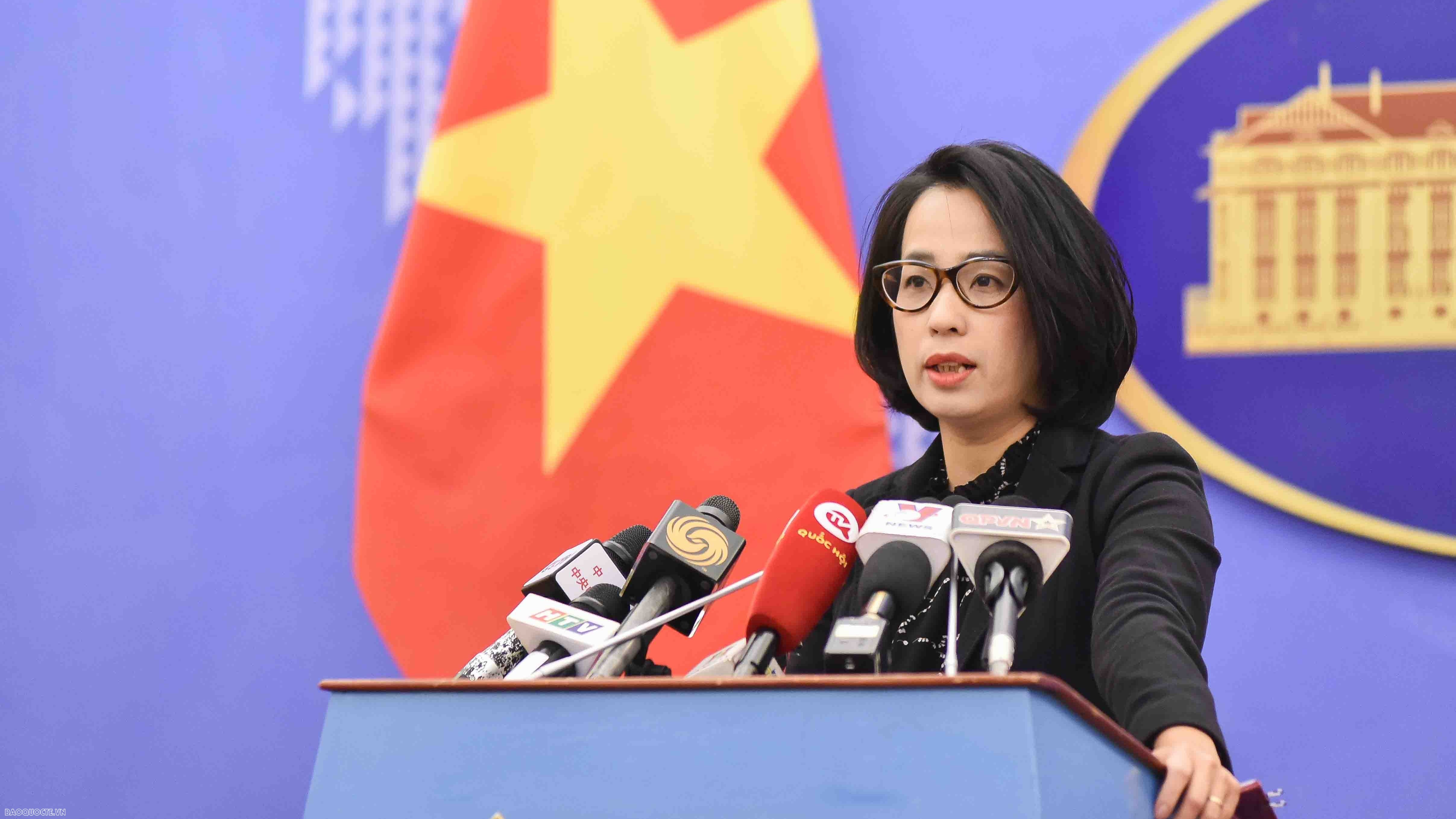 Vietnam resolutely opposes and rejects all claims regarding the East Sea.