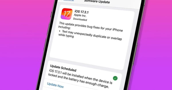 Apple выпускает обновление iOS 17.3.1