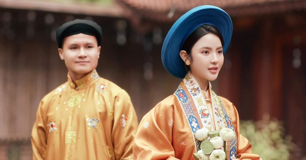 Beautiful wedding photos of Quang Hai and Chu Thanh Huyen appear, netizens are amazed