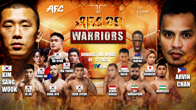 AFC 29に参加するファイターたち。写真：AFC