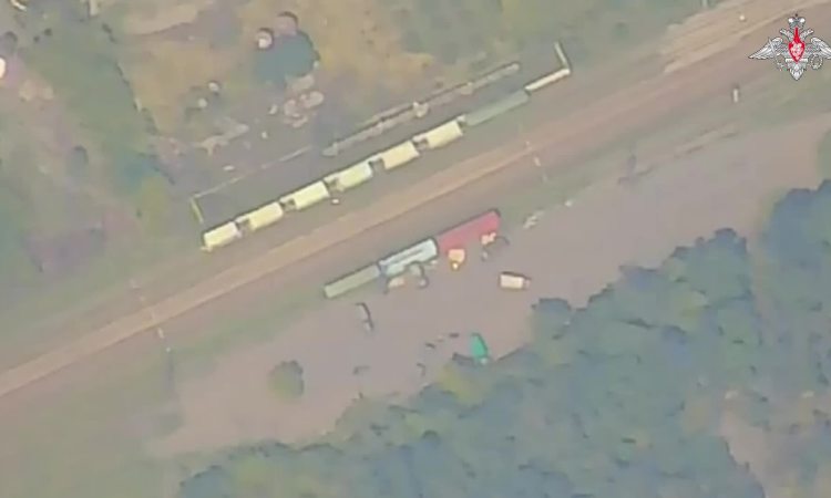 La Russie publie une vidéo de la destruction d'un train d'armes ukrainien