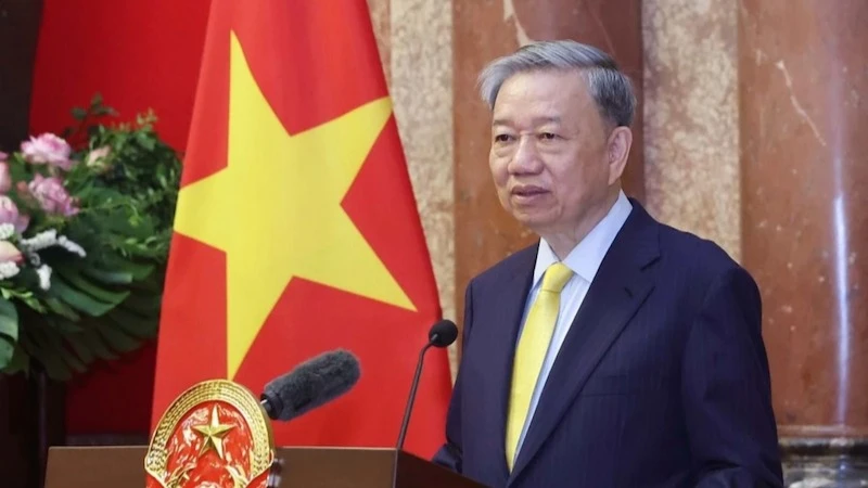 Secrétaire général et président To Lam. (Photo : Thong Nhat/TTXVN)