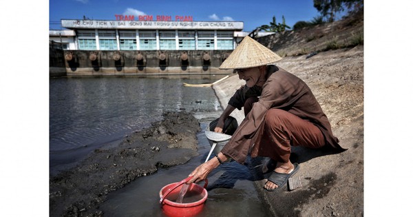 The lower Mekong River is drier than usual.