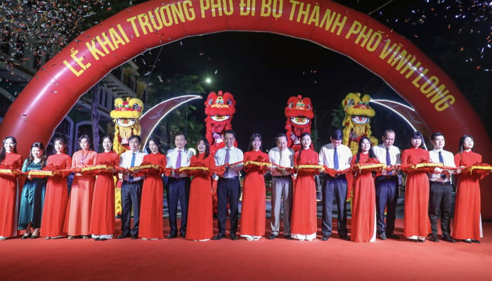 Vinh Long inaugura calle peatonal en proyecto de T&T Group