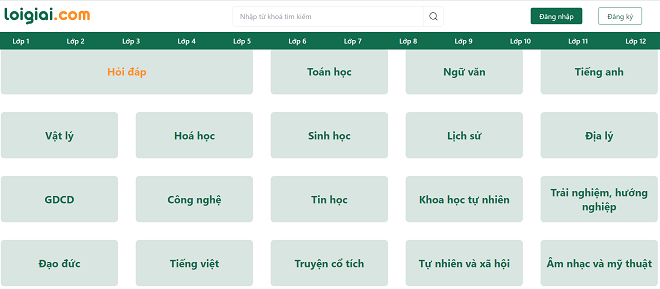 Trang web cho phép học sinh và sinh viên học tập mọi lúc mọi nơi.