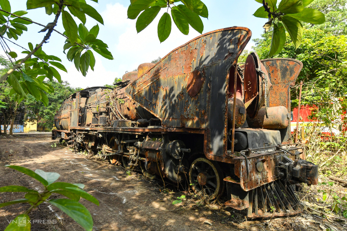 La locomotive Tu Luc exposée au Festival Design et Créativité. Photo : Giang Huy