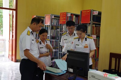 Navy marks the exam for library, reading room, Ho Chi Minh Room at Engineering Brigade 131