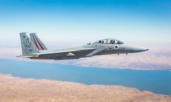 Tiêm kích F-15 của Israel trong diễn tập tháng 10/2021. Ảnh: IDF