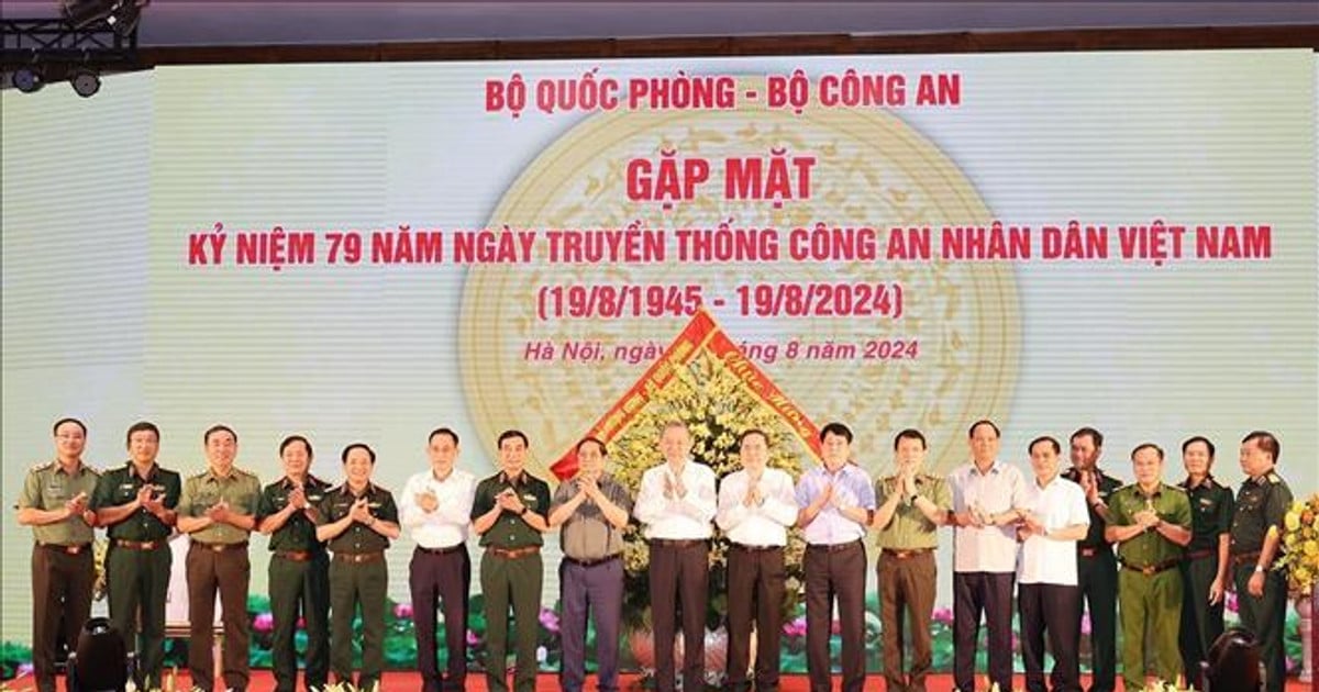 Quân ủy Trung ương, Bộ Quốc phòng gặp mặt Kỷ niệm 79 năm Ngày truyền thống Công an nhân dân