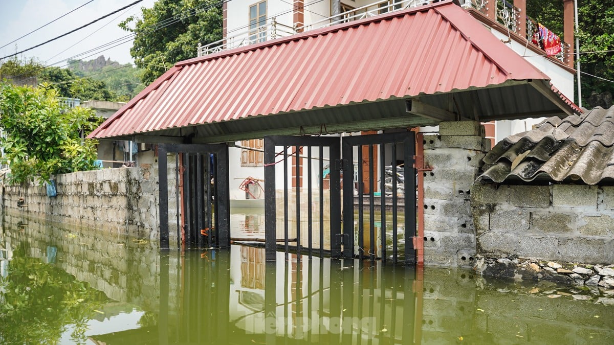 Une « inondation forestière » submerge des centaines de maisons dans la banlieue de Hanoi, photo 12