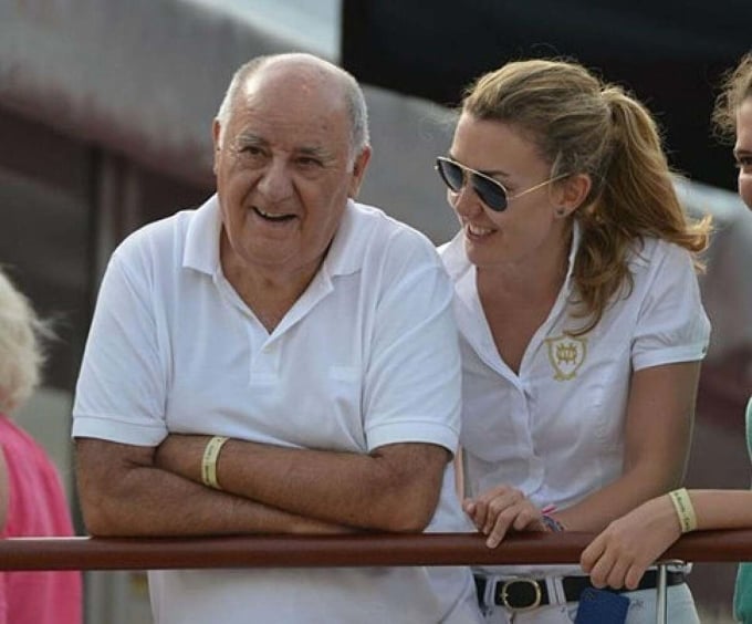 Amancio Ortega và con gái Marta. Ảnh: Instagram amancioortegagaona