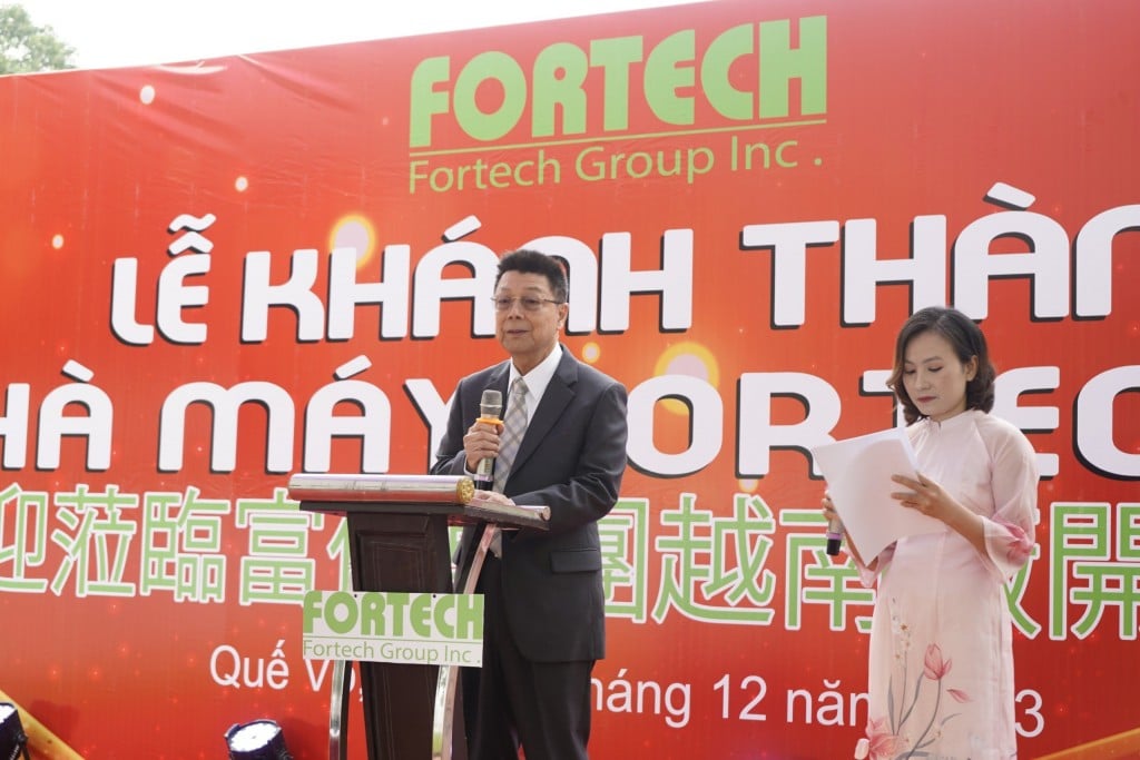 Fortech Chairman, Mr. Lam Nghi Thon spoke at the program.