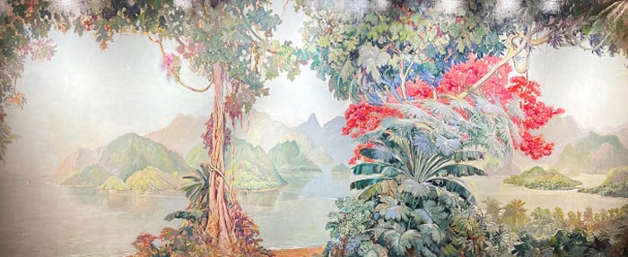 Pintura de Ha Long de 5 metros de largo en exposición de bellas artes de Indochina