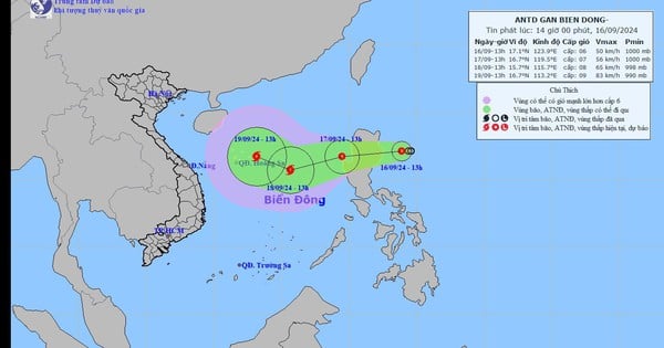 Áp thấp nhiệt đới sắp vào biển Đông thành bão số 4 có điều kiện hình thành giống bão YAGI