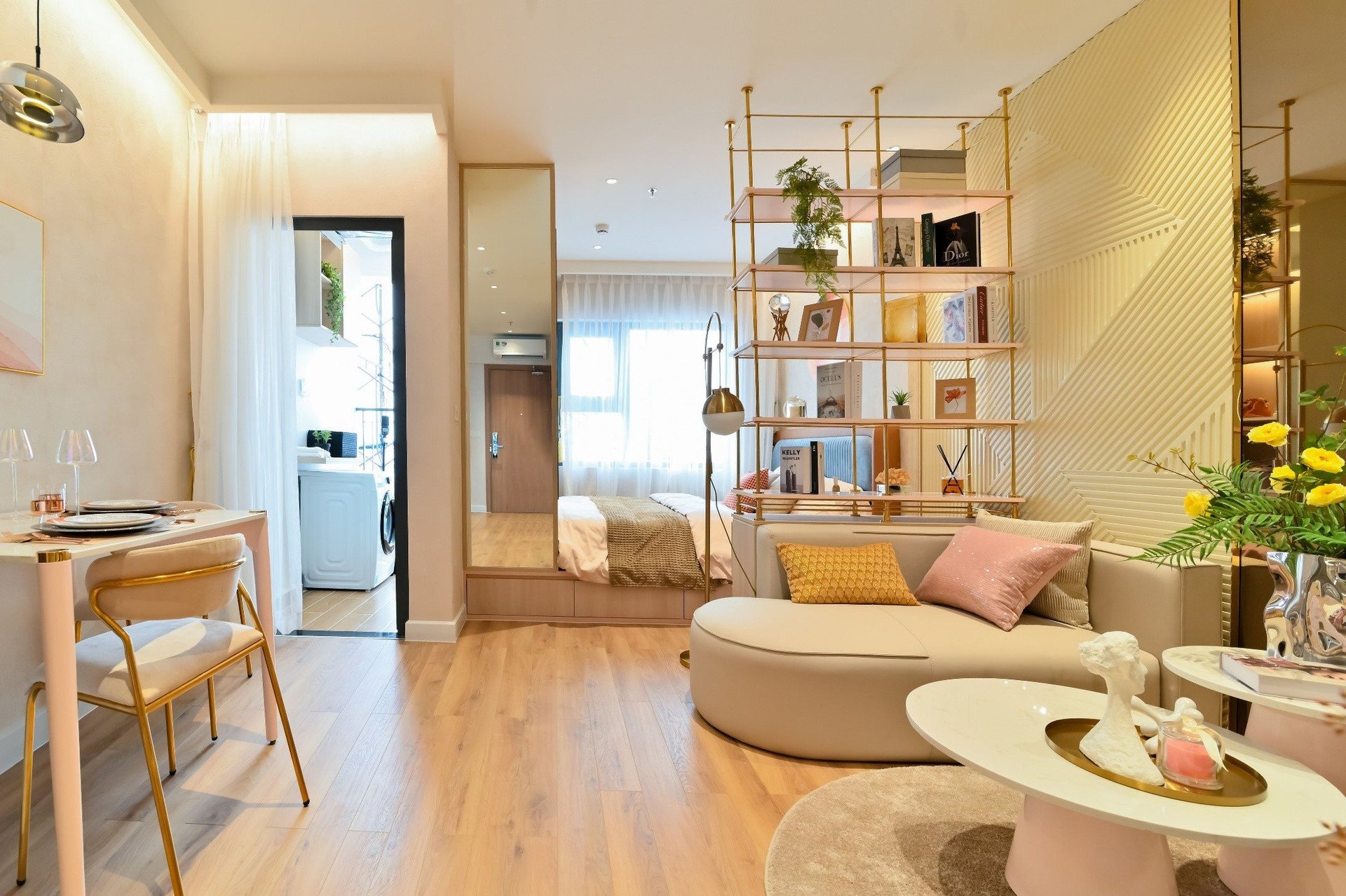 Small apartment makes a strong impression with smart design