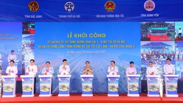 Thủ tướng phát lệnh khởi công xây dựng đường Vành đai 4 - Vùng Thủ đô và cao tốc Cao Lãnh