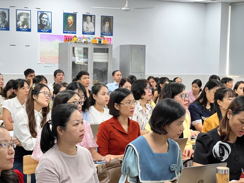 Teachers attended the conference.