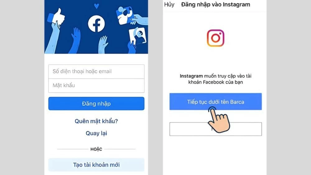 Liên kết Instagram với Facebook siêu nhanh và hiệu quả