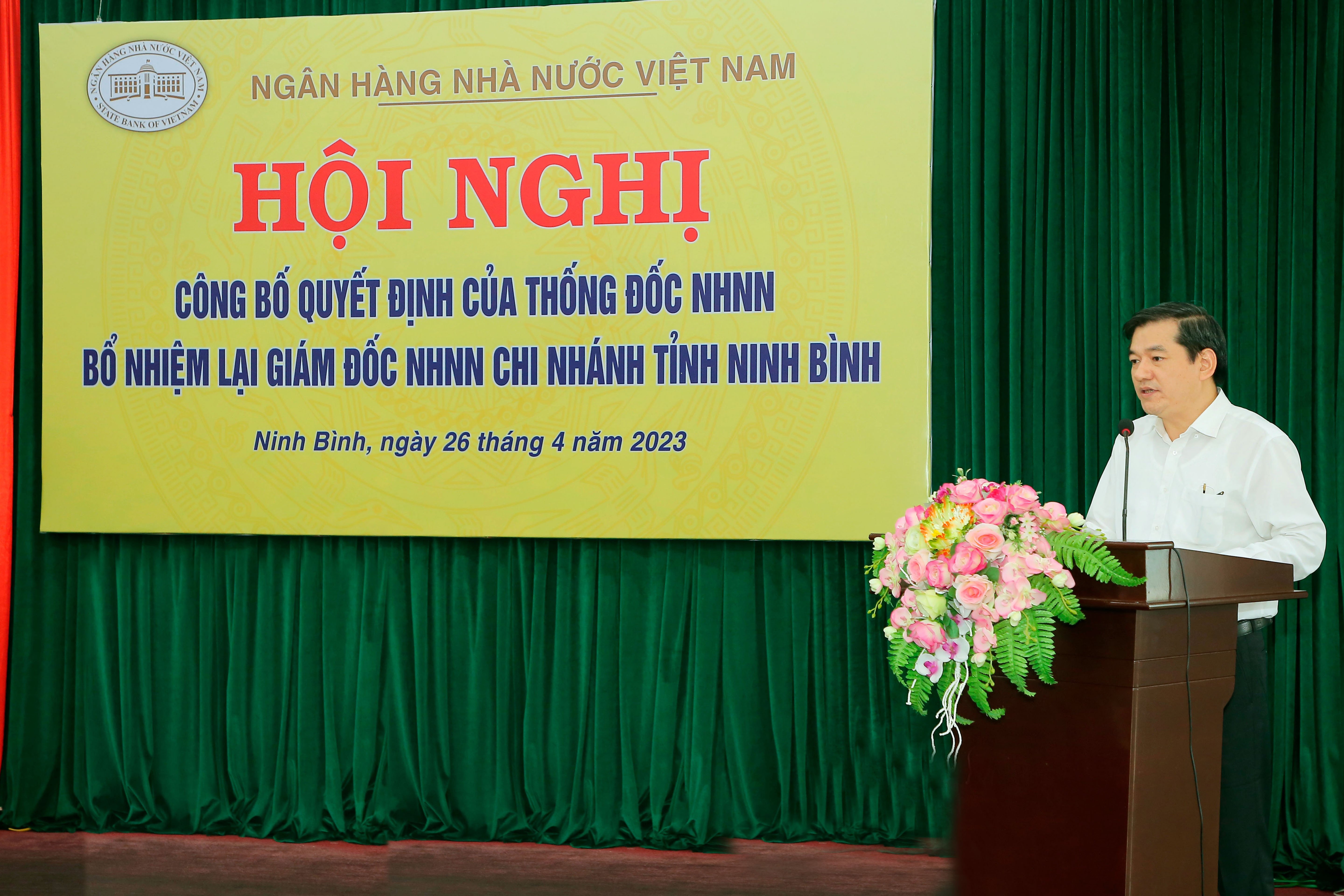 cong bo quyet dinh bo nhiem lai giam doc nhnn chi nhanh tinh ninh binh