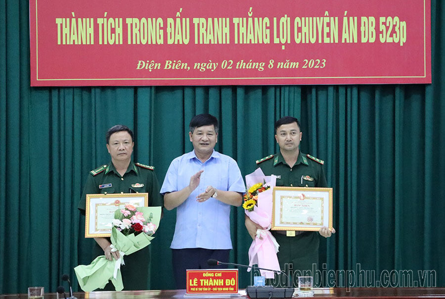 UBND tỉnh khen thưởng Ban chuyên án ĐB523p