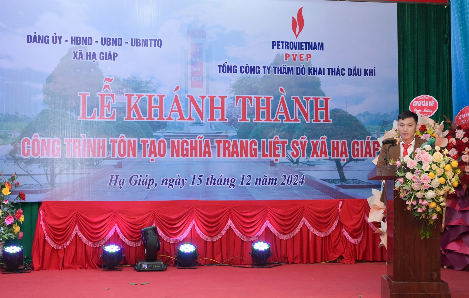 Petrovietnam/PVEP tôn tạo Nghĩa trang liệt sĩ và tài trợ kinh phí tu sửa trường học xã Hạ Giáp, Phú Thọ