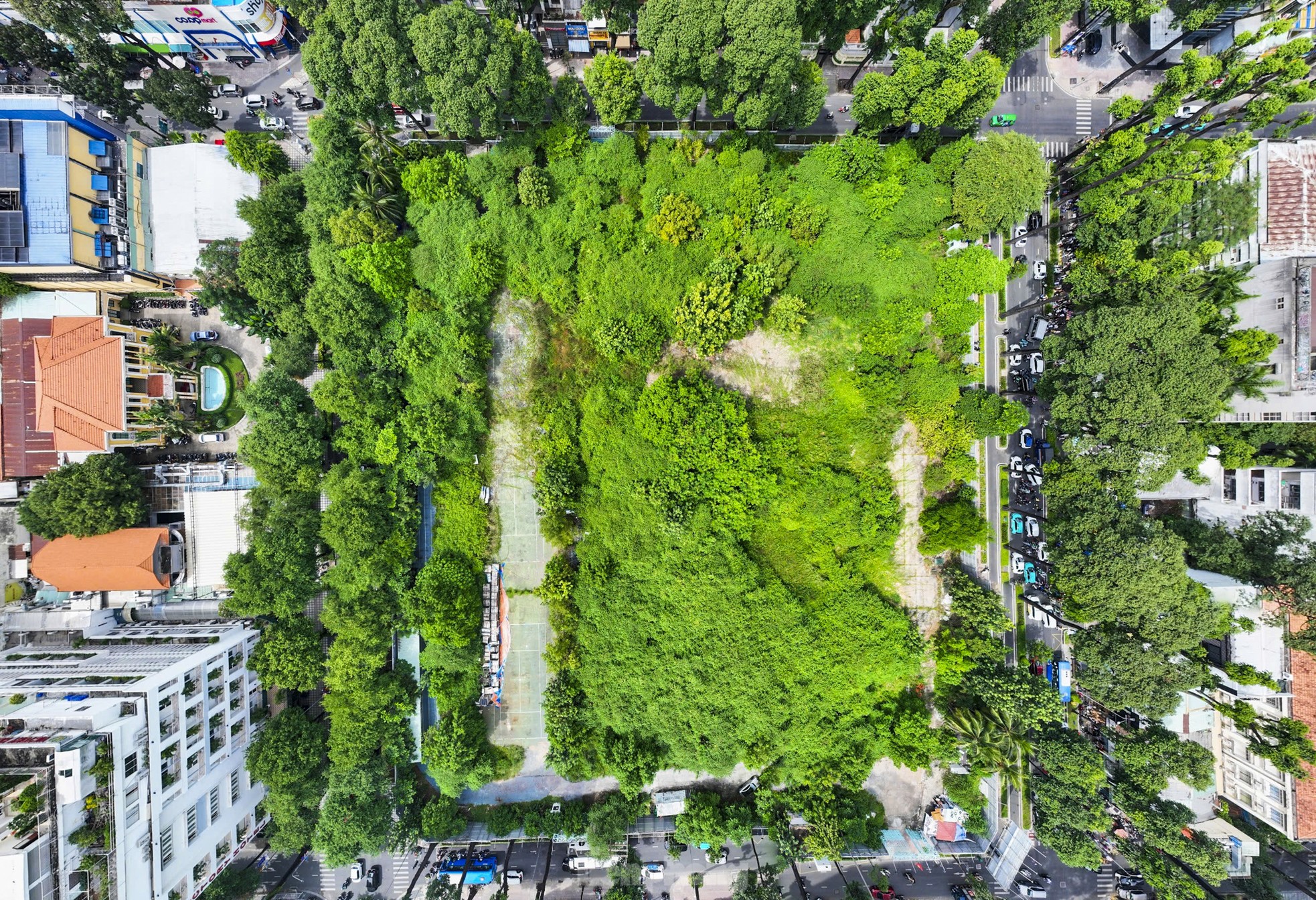 Scene of overgrown weeds in a trillion-dollar stadium on 'golden land' in Ho Chi Minh City photo 6