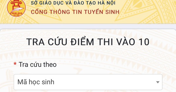 Hanoi announced 10th grade entrance exam scores, where is the fastest and most convenient place to look up scores?