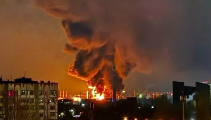 Two key Russian oil facilities rocked by massive airstrike