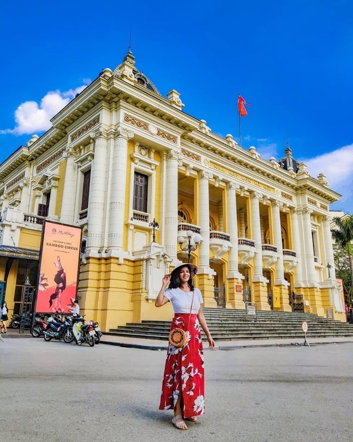 Hermosa arquitectura francesa de la Ópera de Hanoi con más de 100 años de antigüedad. Foto 18