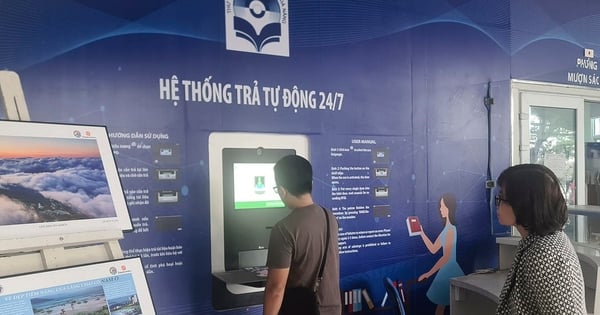 La eficacia de la máquina de devolución automática de libros 24 horas al día, 7 días a la semana en la Biblioteca General de Ciencias de Da Nang