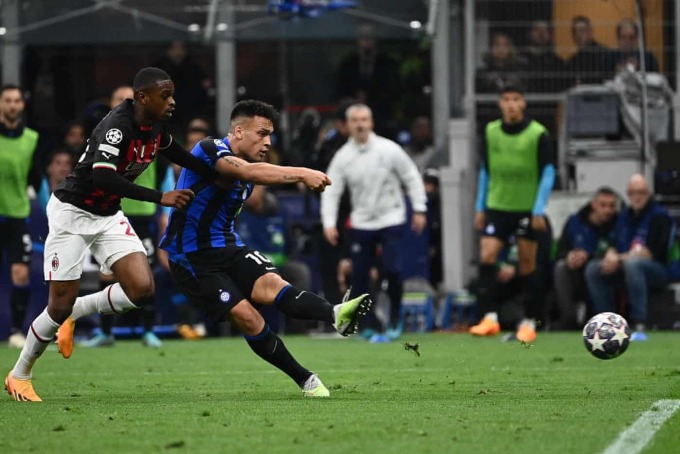 Lautaro Martinez erzielte am 16. Mai im Meazza-Stadion das entscheidende Tor und verhalf Inter so zum 1:0-Sieg gegen Mailand im Rückspiel des Halbfinales der Champions League. Foto: AFP