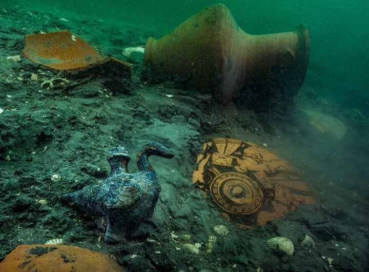 También encontraron al este del templo de Amón un santuario griego dedicado a Afrodita que contenía objetos de bronce y cerámica. (Foto: Live Science)