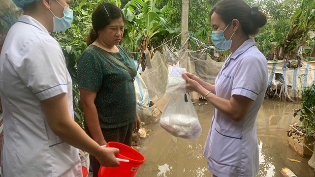 Implement measures to prevent and control epidemics and environmental sanitation after floods