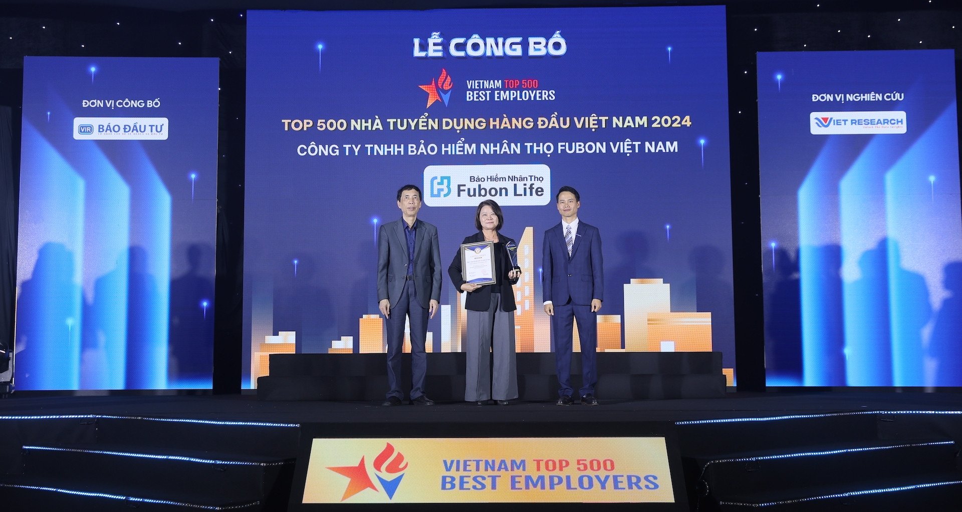 Fubon Life Vietnam remporte un prix pour son environnement de travail